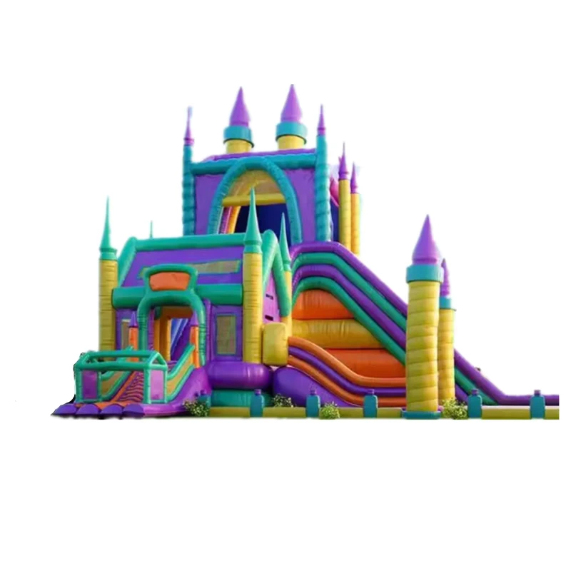 Castillo Inflable Grande Combo Parque Temático Inflable Casa de Rebote Grande para Niños y Adultos