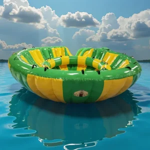 Large Kids Adults Spinning Towable Tube Inflatable Dragging Rotating Outdoor Water Game Inflatable Water Play Equipment