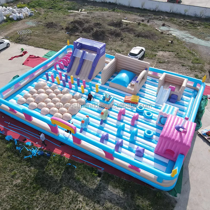 Large Kids Outdoor Children Bounce House Bouncy Castle with Slide Inflatable Castle and Indoor Amusement Equipment