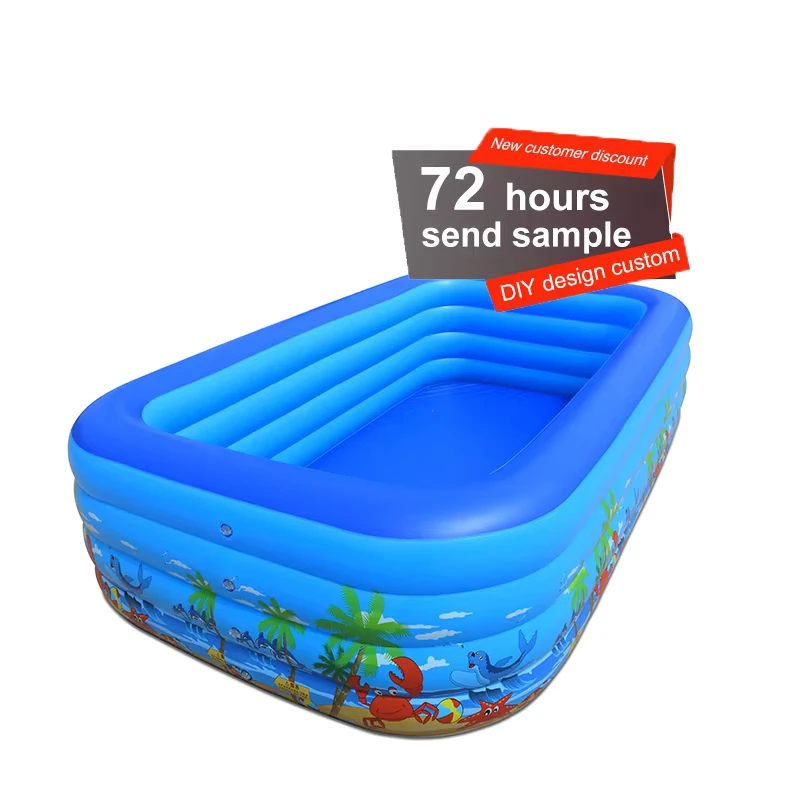 Grande Piscina Gonfiabile per Bambini - Piscina da Giardino Gonfiabile a Dimensione Reale
