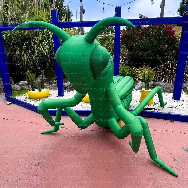 Prop inflable realista de mantis religiosa, grande y realista, para la inauguración del zoológico, carnaval de insectos, parque de ciencias naturales, evento de bienvenida