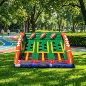 Large Outdoor Carnival Football Tournament Inflatable Football Toss Game for Party Business 3-Year