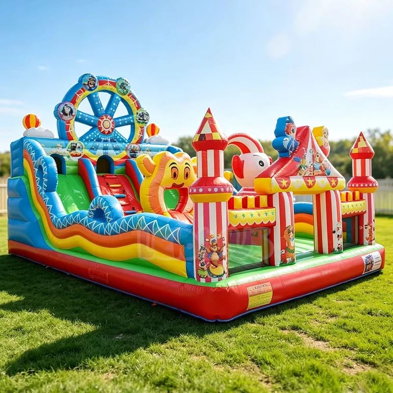 Kastil Lompat Inflatable Komersial Besar untuk Luar Ruangan