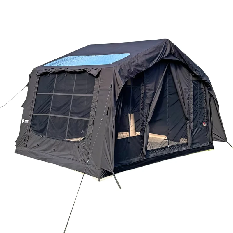 Grande tenda gonfiabile da campeggio espandibile per esterni, tenda gonfiabile per famiglie con gazebo