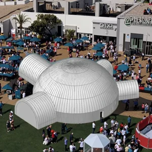 Gran Igloo Inflable Exterior, Carpa Gigante, Carpa de Jardín para Reuniones Móviles, Camping y Publicidad