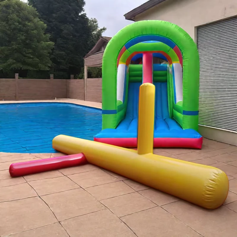 Large Outdoor Inflatable PVC Water Mattress Floating Row Toy U Rides 100kg Capacity <5 Passengers