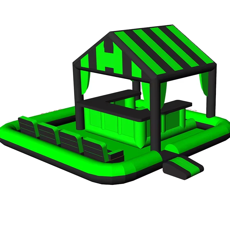 Large Outdoor PVC Inflatable Garden or Pool Deck Floating Pool Bar Aqua Swimming Pub for Parties