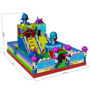 Castillo inflable grande de PVC para uso comercial y residencial, casa de juegos de aventura para parque de trampolines en casa
