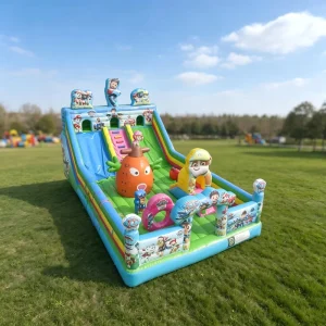 Großer Outdoor PVC Aufblasbarer Rutschen-Paw Dog Patrol Hüpfburg für Kinder Spaß Stadt Spielplatz Aufblasbare Wasserrutsche