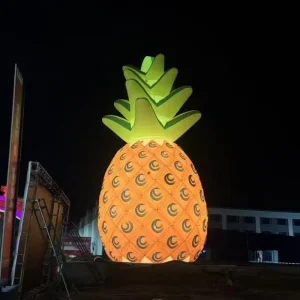 Modèle Gonflable de Fruit Géant en PVC Ananas pour Publicité avec Effets Lumineux