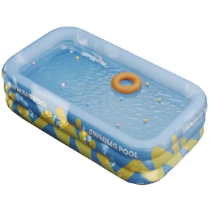 Large PVC Inflatable Oval Swimming Pool Adults Children Thickened Foldable Waterproof Durable Anti UV Outdoor Use Home Courtyard