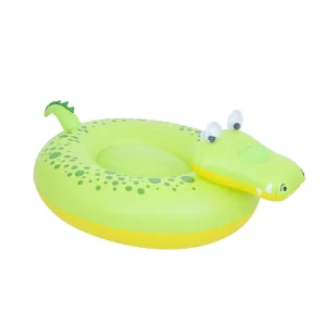 Large PVC Outdoor Inflatable Crocodile Ride on Pool Floats for Kids and Adults