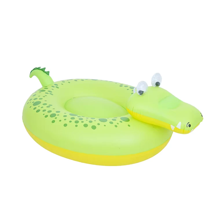Large PVC Outdoor Inflatable Crocodile Ride on Pool Floats for Kids and Adults