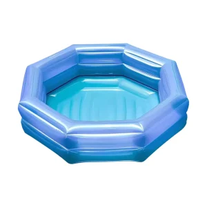 Kolam Renang Inflatable PVC Ramah Lingkungan Berbentuk Hexagonal Besar untuk Dewasa dan Anak-Anak, Tahan Lama, Luas, untuk Outdoor