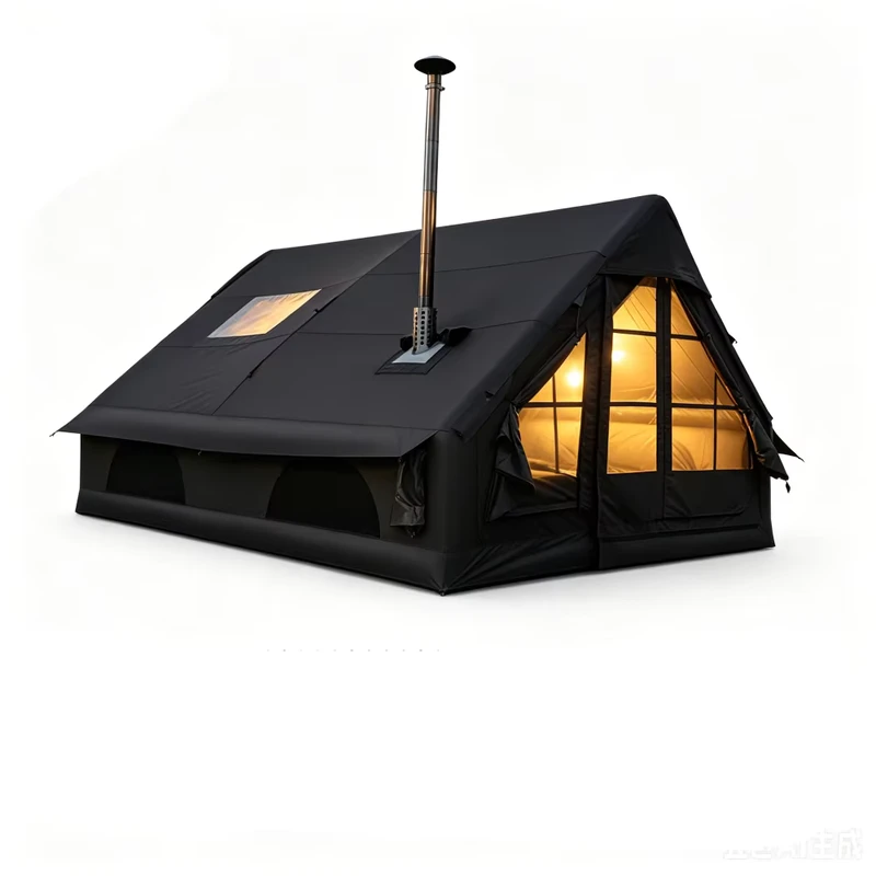 Large Portable Inflatable Four Season Family Camping Tent Oxford Waterproof UV Resistant Quick Automatic OEM ODM