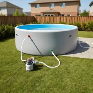 Large Rigid Inflatable Ground Swimming Pool Drop Stitch Panels Quick Setup Durable Outdoor Eco Friendly Children’s Family Pool