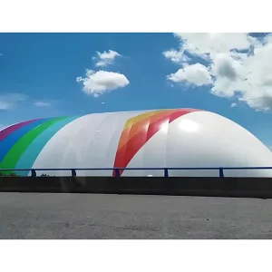 Large Scale Inflatable Dome Tent Garage Shed Waterproof Air Supported Structure PVDF Membrane Thermal Insulation