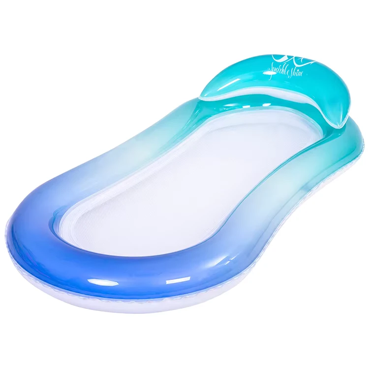 Grote opblaasbare drijvende rafts, blow-up hangmat, water loungestoel