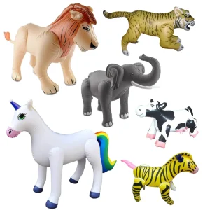 Large Size Inflatable Animal Toys for Party Decorations Giant Inflating Dinosaur Zebra Giraffe Balloon Children Gifts
