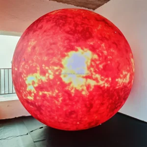 Large Size Inflatable Balloon Digital Print Waterproof PVC Planet Inflatable for Promotion Event Decoration