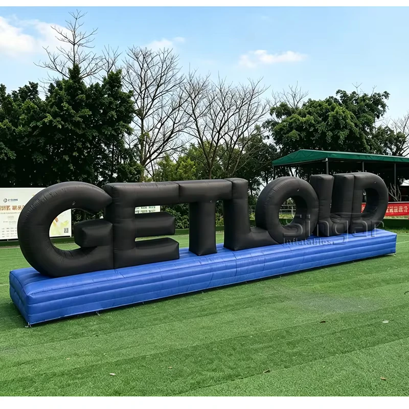 Huruf Inflatable Ukuran Besar untuk Iklan Acara Promosi, Logo, Tanda, Balon untuk Dekorasi Luar Ruangan