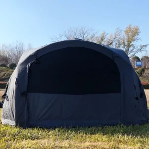 Large Spacious Flat Dome Inflatable Tent for Outdoor Festival Event Shelter Breathable Mesh Windows Gear Loft