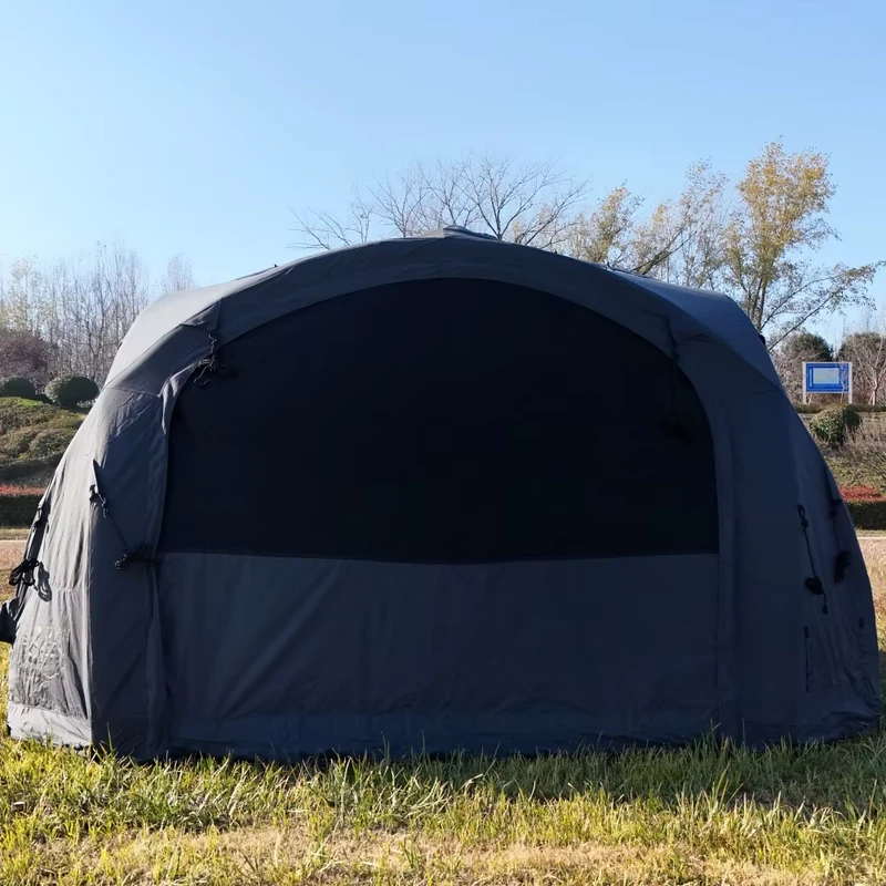 Large Spacious Flat Dome Inflatable Tent for Outdoor Festival Event Shelter Breathable Mesh Windows Gear Loft