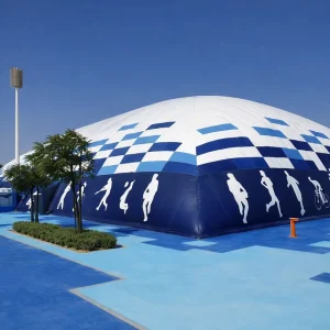 Large Span Inflatable Sports Air Dome with Air Supported PVC Coated Fabric Structure for Indoor Training