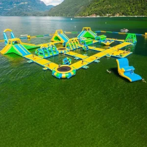 Large Trampoline Obstacle Course Inflatable Floating Sea Water Park Equipment for Adult and Kids