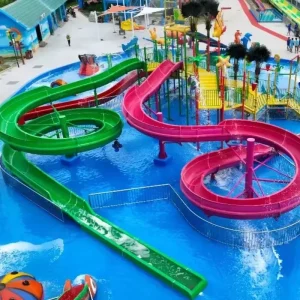 Большое оборудование для водного парка, игровая площадка, плавательный бассейн, аквапарк из стекловолокна, водный домик на продажу
