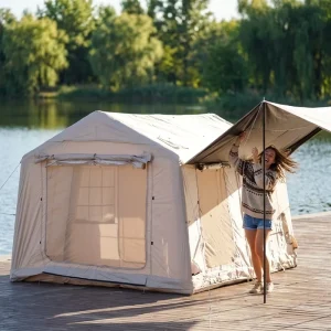 Large Waterproof Inflatable Camping Tent with Oxford PVC Nylon Fabric for Outdoor Events