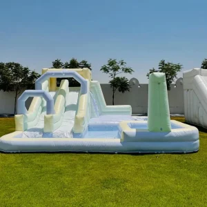 Large Wet Dry Use PVC Commercial Bouncy Castle Bounce House Water Slide Inflatable for Kids Inflatable Water Park With Pool