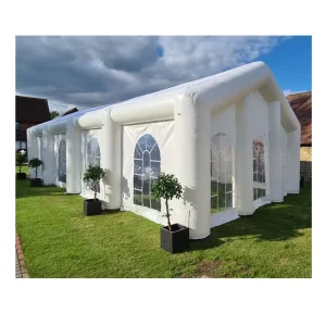 Large White Inflatable Church Tent LED Light Blow up 20×40 Portable Pvc Outdoor Party Wedding Inflatable Marquee Tent
