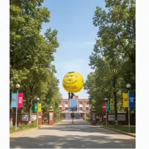 Large Yellow Inflatable Helium Balloon for Sale Helium Sphere Flying in Sky for Event Advertising