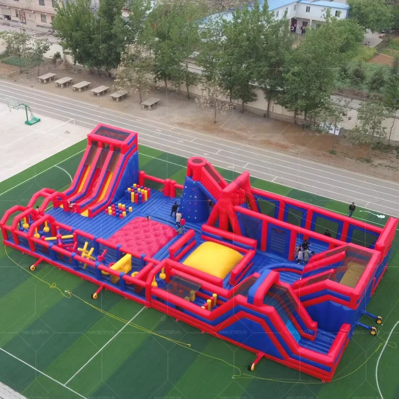 Largest Indoor Adventure Inflatable Park Outdoor Inflatable Theme Park with Interactive Games Interactive Inflatable Castle