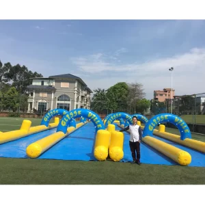 Largest Water Slide 1000 ft the City Slip N Slide Inflatable Water Slide