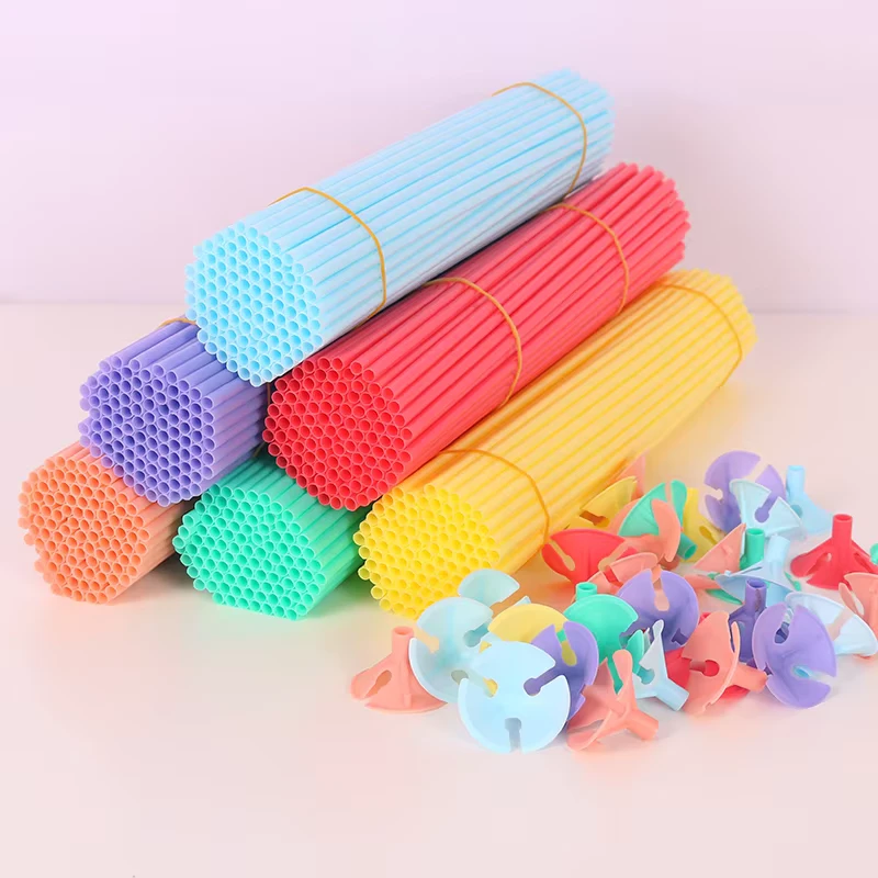 Accessori per palloni in lattice, supporto per colori macaron, clip, tazza, bastone per decorazioni da festa