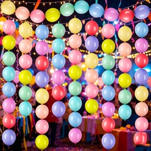 Latex Link Balloons Set for Halloween and Christmas Party Decoration for Birthday Baby Shower Wedding and Anniversary