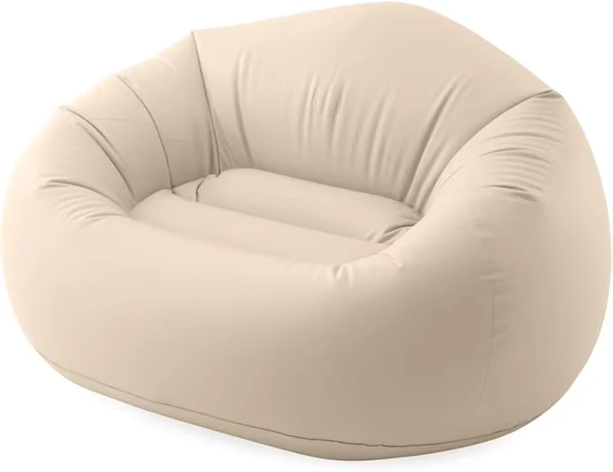 Divano Gonfiabile Lazybones a Una Posto, Moderno, Confortevole, in PVC, Facile da Gonfiare, Letto d'Aria per Interni ed Esterni