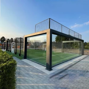 Le Court De Padel Super Panoramique Pour Les Enfants Padel Courts Tennis Courts