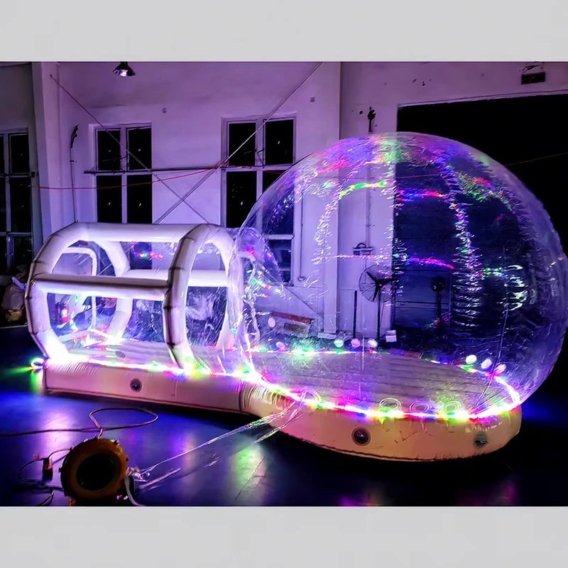 บ้านบอลเป่าลมใสสำหรับงานปาร์ตี้เด็ก สไตล์ LED