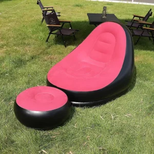 Freizeit Luftsofa Aufblasbare Stühle und Sofas Aufblasbare Lounge Filme Stuhl mit Pumpe Luftsofa Set für Wohnzimmer
