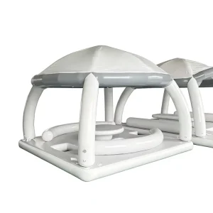 Leisure Island Inflatable Floating Water Platform Yacht Dock Floating Water Amusement Facility