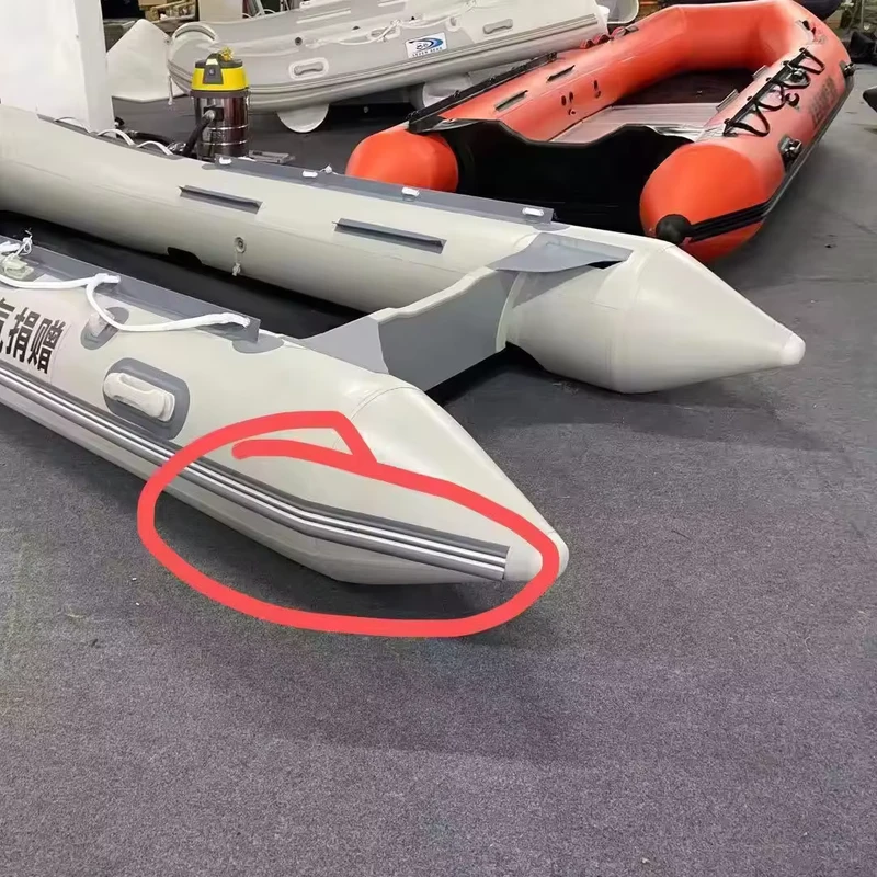 Kayak Santai 12ft PVC 360cm Perahu Inflatable Lipat dengan Lantai Aluminium