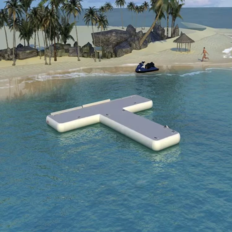 Freizeit-Sport aufblasbares Boot T Dock Wasser schwimmende Plattform