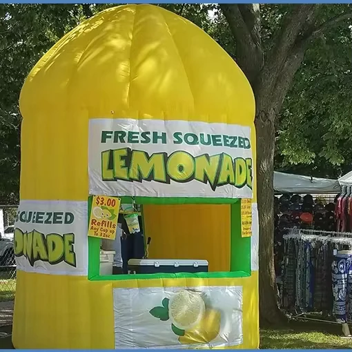 Chiosco gonfiabile per limonata, stand per limonata in vendita