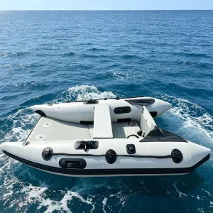 Light Weight Family Inflatable Kayak Rib Pontoon Catamaran River Drifting Rafting Fishing Boat for 2 3 Persons Water Activities