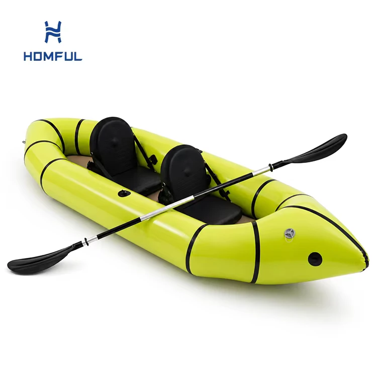 Lightweight 2 Person Inflatable TPU Kayak 3m Folding Touring Boat For Lakes Rivers And Coastal Recreation
