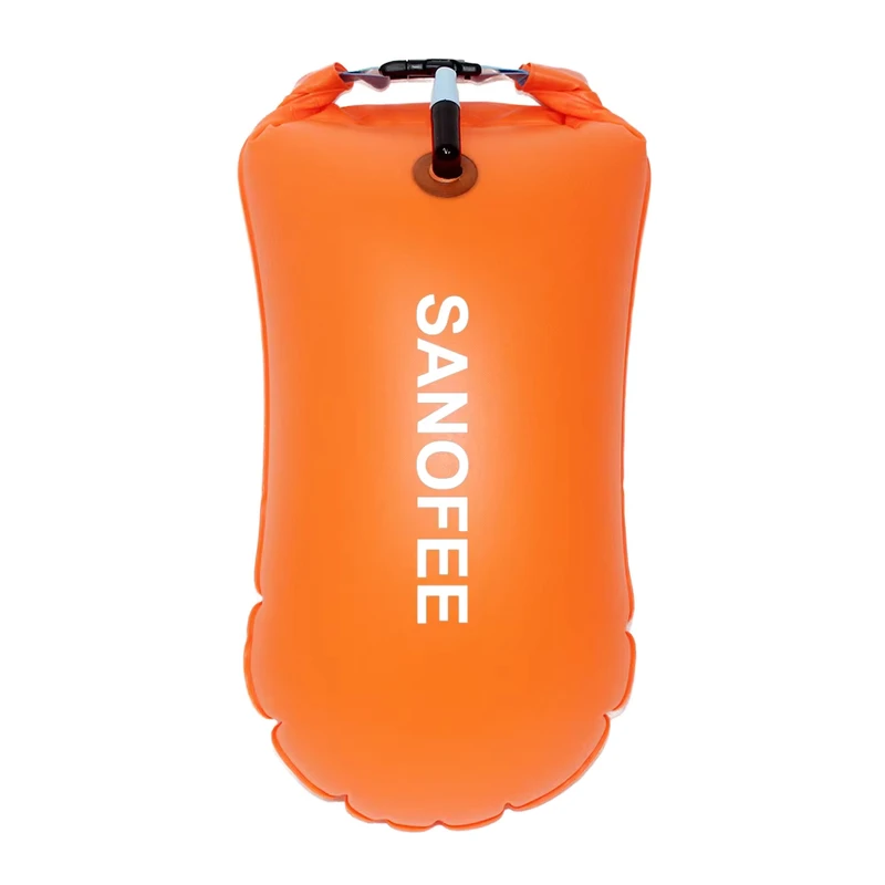 Lightweight Inflatable PVC Safety Buoy for Open Water Swimming & Snorkeling Under 100kg Capacity 5-Person Lakes Sea Use