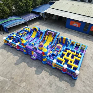 Lilytoys Factory Price Purple Bouncy Playground Park Inflatable Big Bouncer Inflatable Amusement Park for Sales